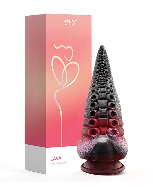 Lava Tentacle Shape 8.5 x 10.5 Inch Suction Cup Dildo - Multi Color