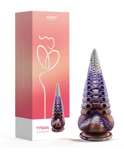 Tyrian Tentacle Shape 8.5 x 10.5 Inch Suction Cup Dildo - Multi Color