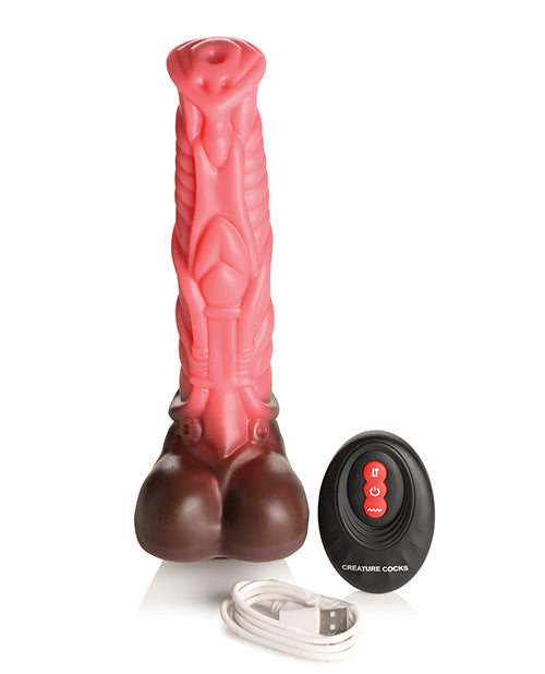 Creature Cocks Deluxe Centaur Thrusting & Vibrating 10 Inch Silicone Dildo w/Remote Control
