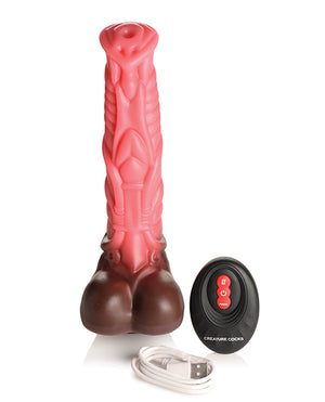 Creature Cocks Deluxe Centaur Thrusting & Vibrating 10 Inch Silicone Dildo w/Remote Control