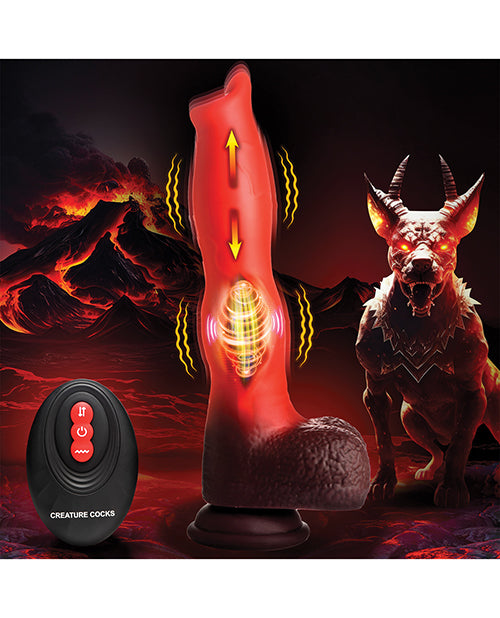 Creature Cocks Ramming Hound Thrusting & Vibrating 10.5 Inch Silicone Dildo w/Remote Control