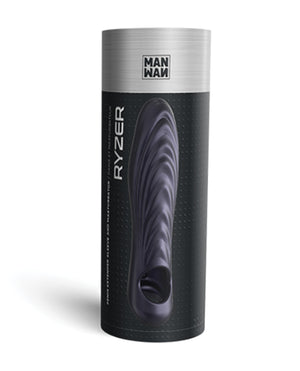 Manwan Ryzer 6 Inch Penis Sleeve - Black Plum