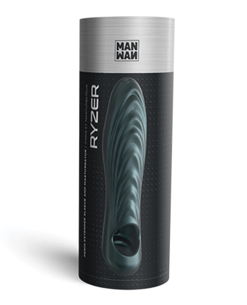 Manwan Ryzer 6 Inch Penis Sleeve - Pine Gray