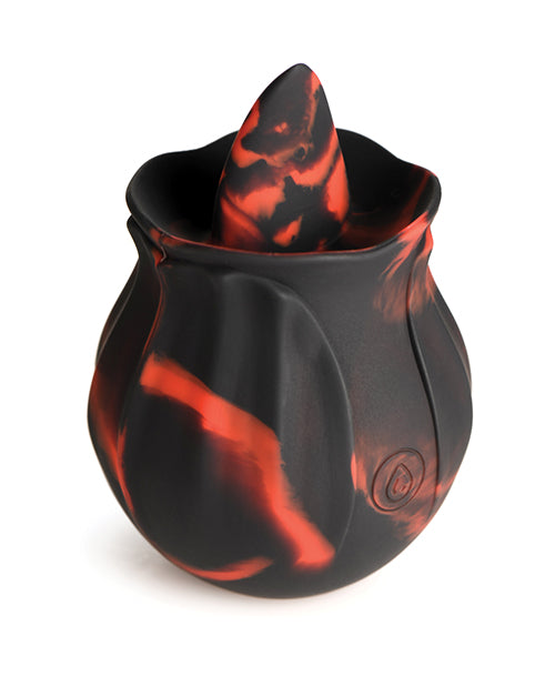 Bloomgasm Black Kiss Rimming Rose Vibrator