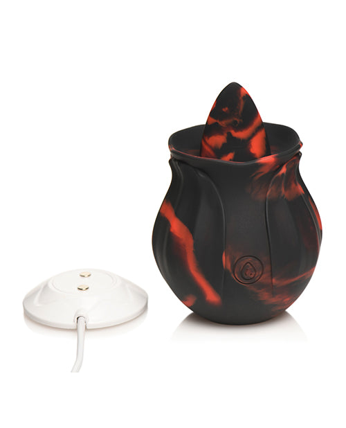 Bloomgasm Black Kiss Rimming Rose Vibrator
