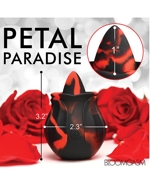 Bloomgasm Black Kiss Rimming Rose Vibrator
