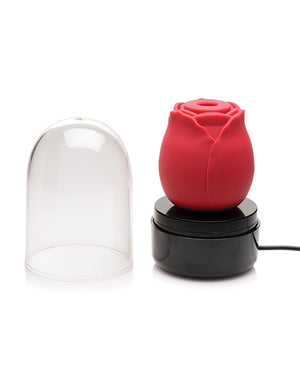 Inmi Bloomgasm Enchanted Rose 10X Clitoral Stimulator w/Case - Red