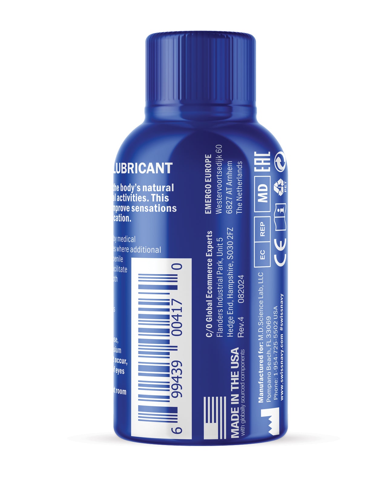 Swiss Navy Premium Water Base Lubricant 1 Oz