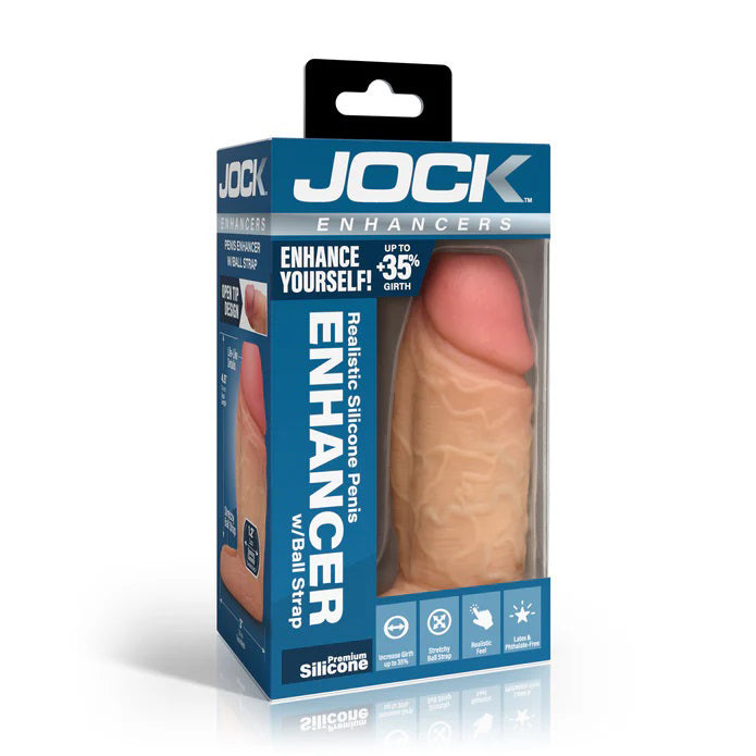 Jock Silicone Girth Enhancement Sleeve - Nude