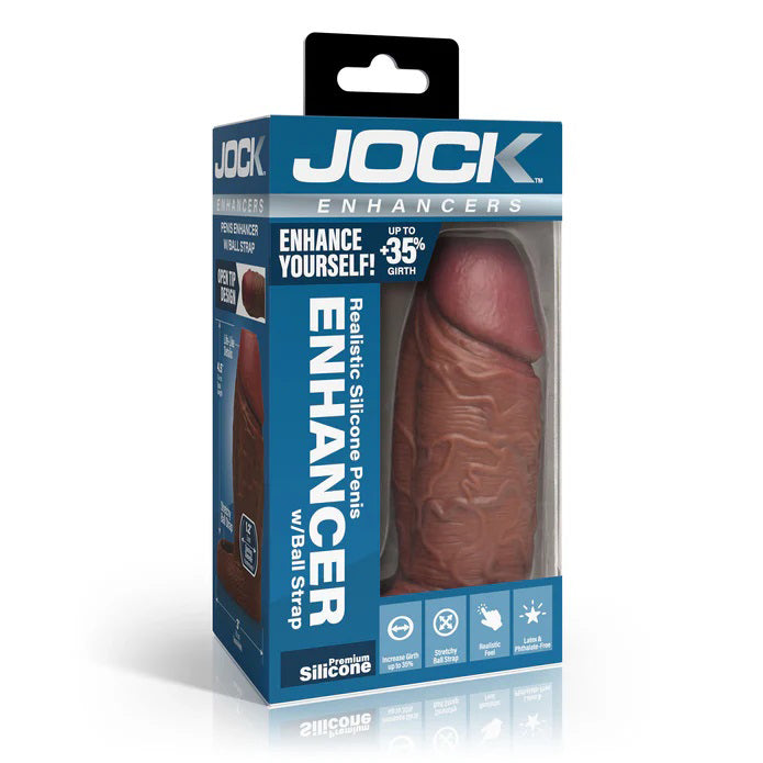 Jock Silicone Girth Enhancement Sleeve - Dark