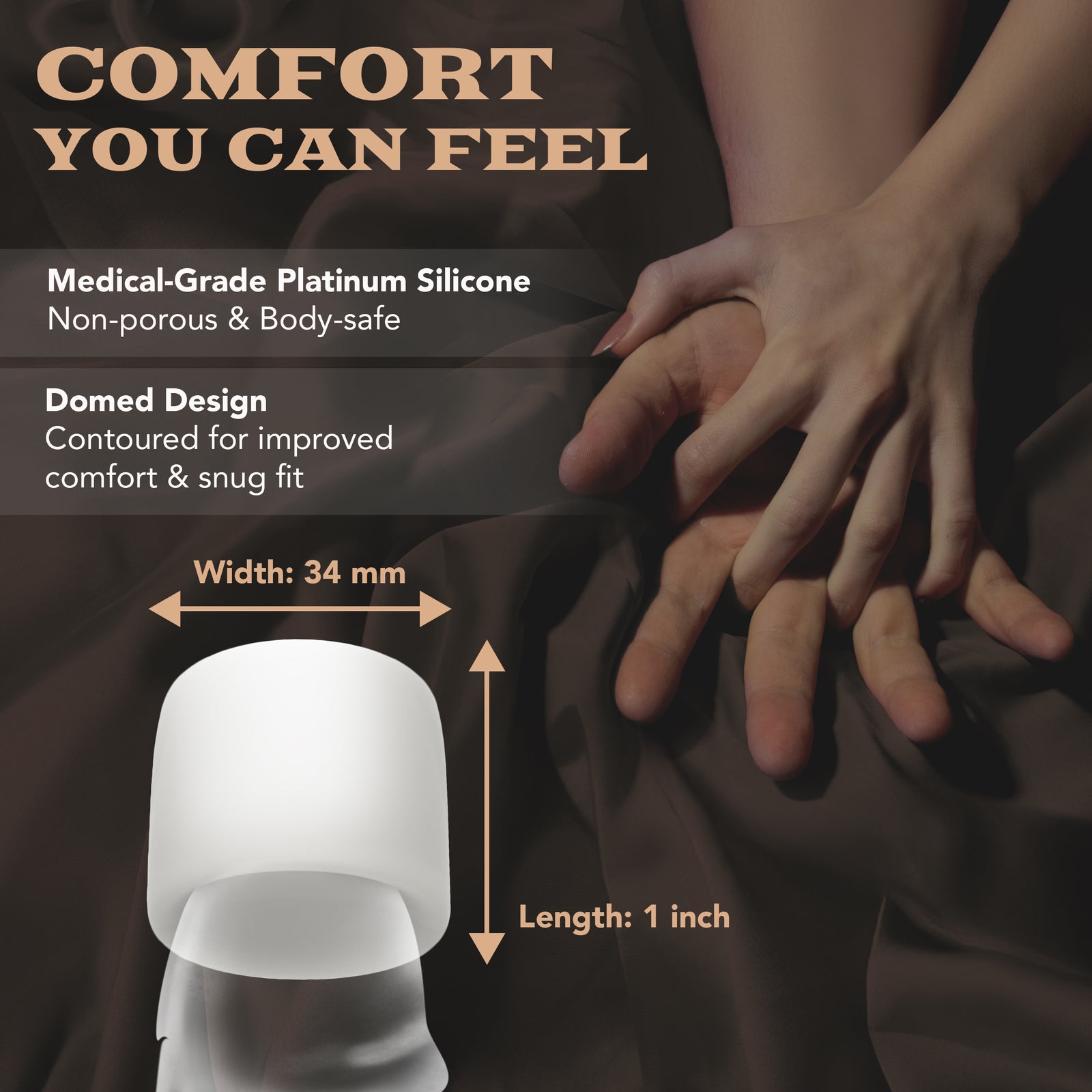 The Happy Wife® Platinum Silicone Plug Inserts (2-Pack)