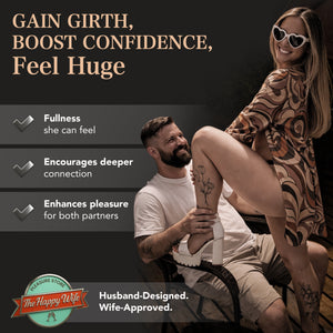 Pleasure Sleeves - Open-Ended Penis Sleeves - 50% Girth Increase - 4 & 5 Inch (Medium)