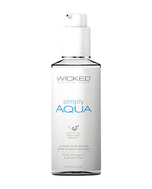 Wicked Sensual Care Simply Aqua Water Based Lubricant 2 oz - 4 oz