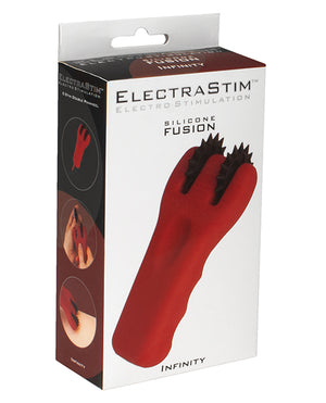 Electrastim Silicone Fusion Infinity Pinwheel - Red/black