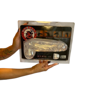 Oxballs Daddy 10 Inch Penis Sheath Black & Clear