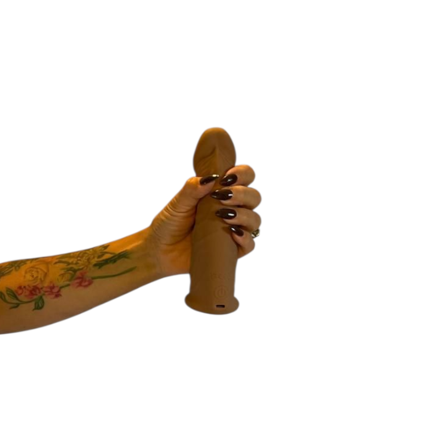 Performance Maxx 7 Inch Vibrating Penis Extension - Brown