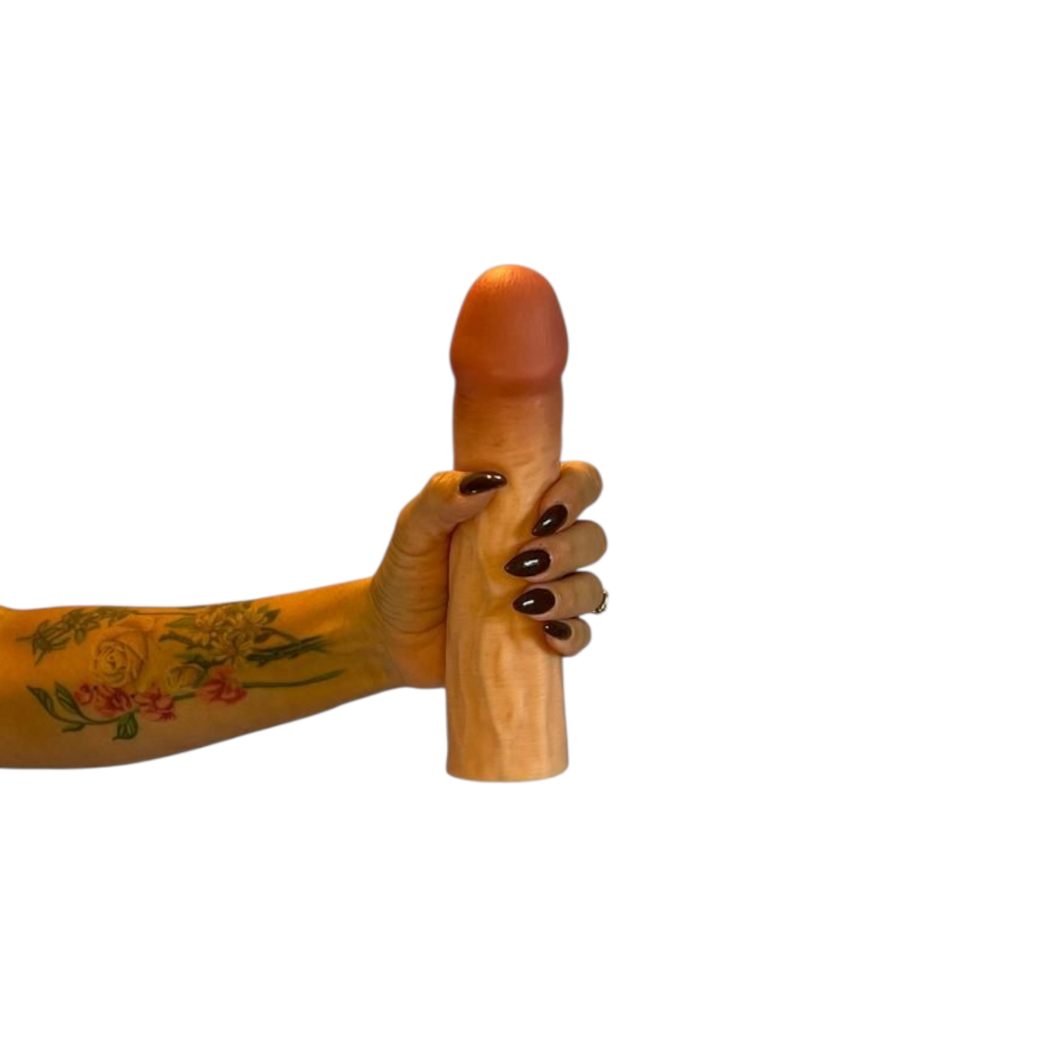 Curve Toys Jock Enhancers 8 inch Trimmable Silicone Penis Extension Sleeve - Nude