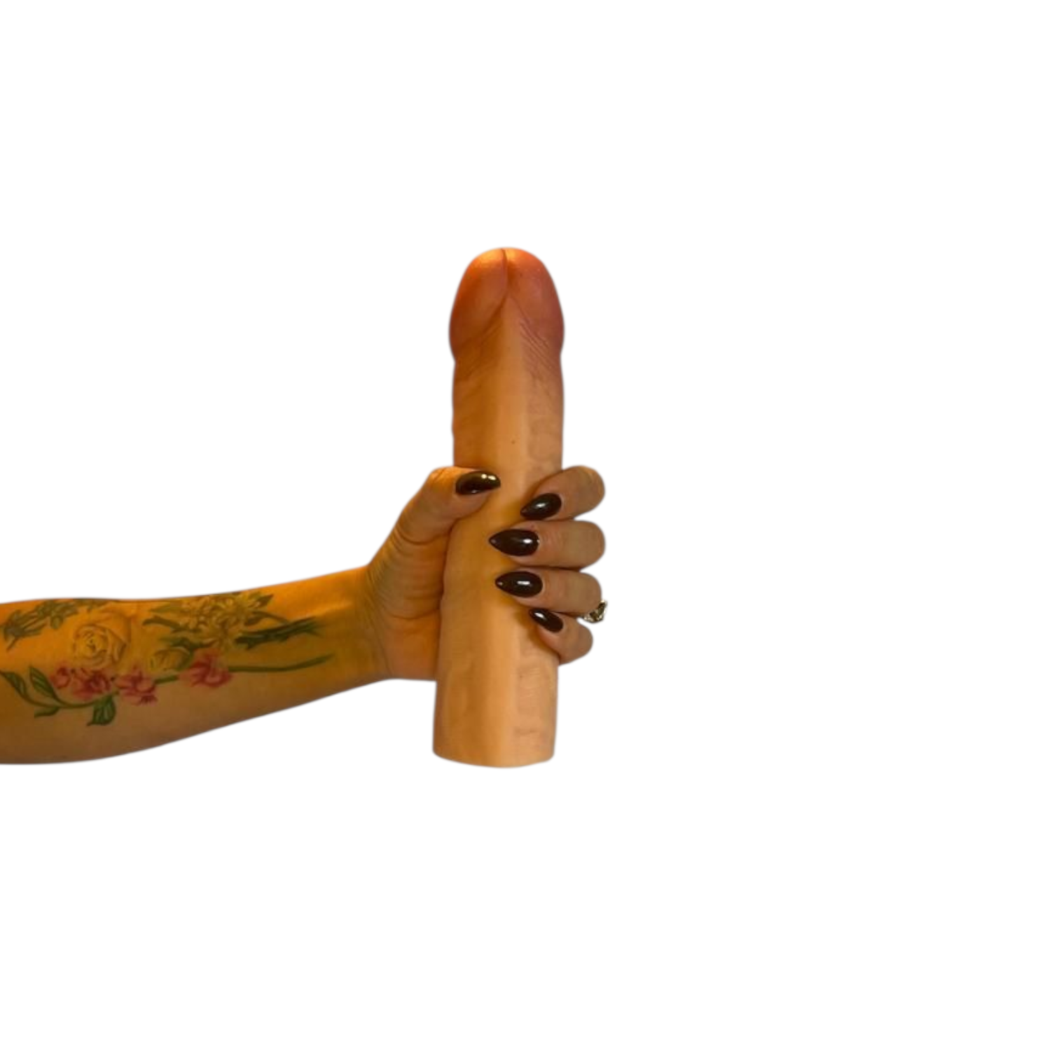 Curve Toys Jock Enhancers 8 inch Trimmable Silicone Penis Extension Sleeve - Nude