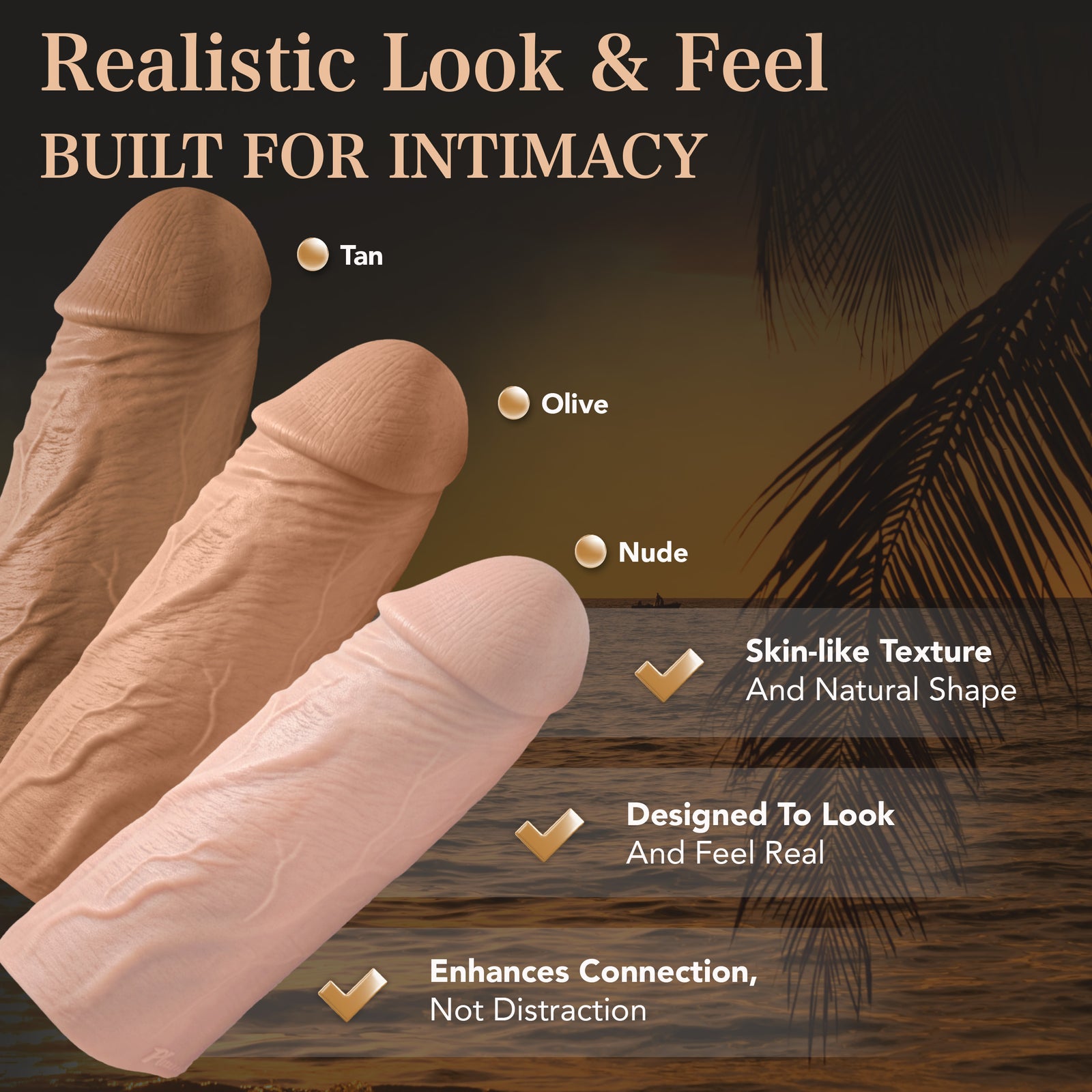 Pleasure Sleeves Core M - Penis Sleeve - 6.5" x 2" Realistic Extender