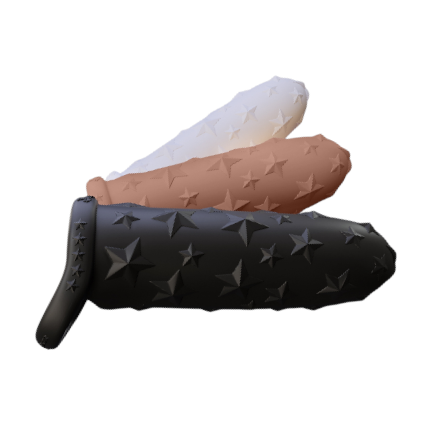 Star Studded Extender™ - 6.5" x 6.5" Penis Sleeve - Platinum Silicone Pleasure Sleeve