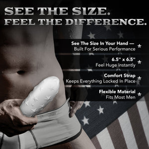 Pleasure Sleeves Star Studded Extender - 6.5" x 6.5" Penis Sleeve