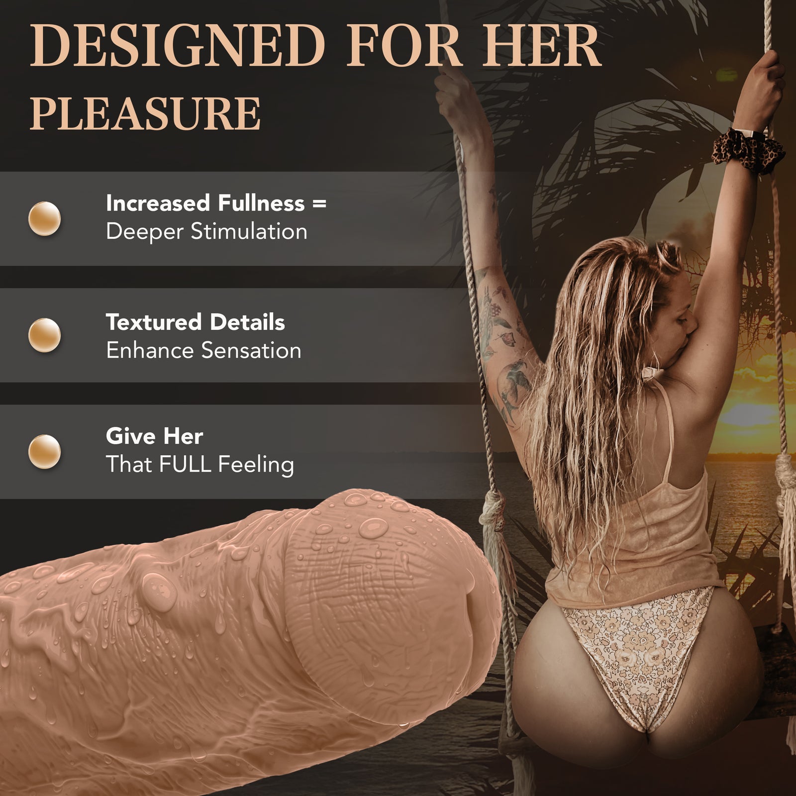 Pleasure Sleeves Core M - Penis Sleeve - 6.5" x 2" Realistic Extender