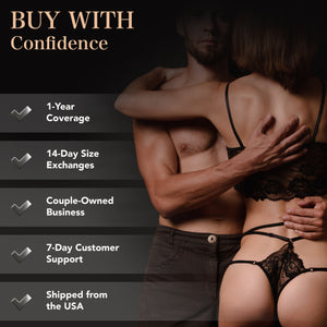 Pleasure Sleeves Slim - Open-Ended Penis Sleeves - 25% Girth Increase - 4 & 5 Inch (Medium)