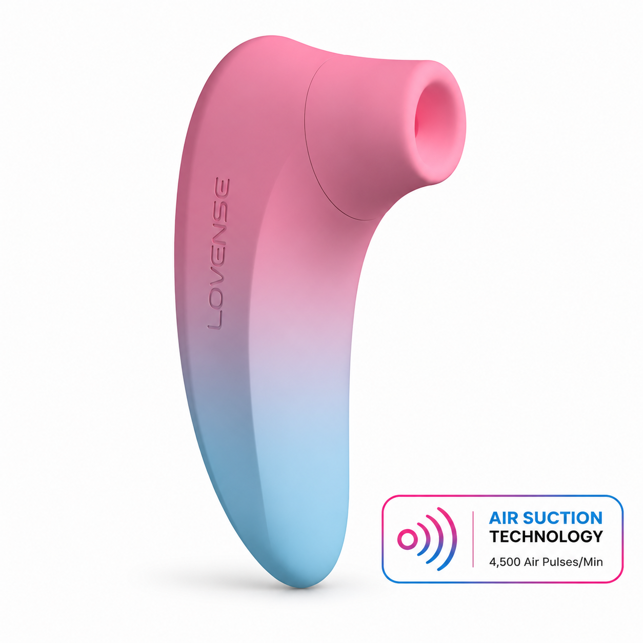 Lovense Tenera 2 Bluetooth Clitoral Suction Stimulator - Pink/Blue