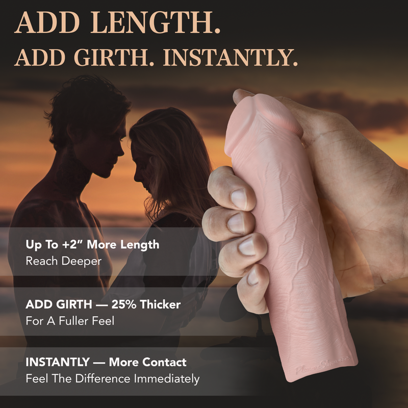 Pleasure Sleeves Core M "Slim" - 6.5" x 1.75"  Realistic Extender Penis Sleeve