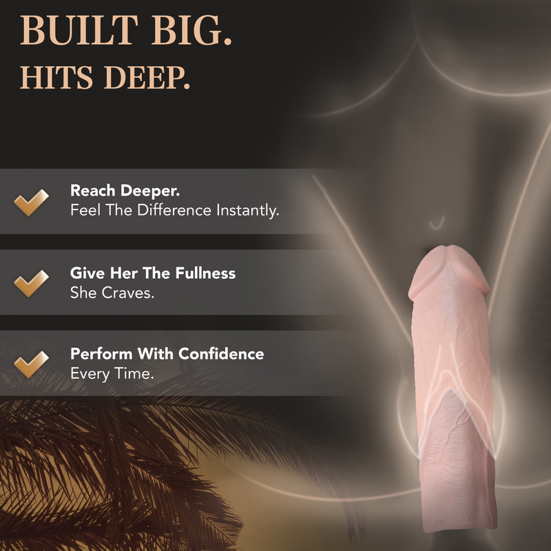 Pleasure Sleeves Core M "Slim" - 6.5" x 1.75"  Realistic Extender Penis Sleeve