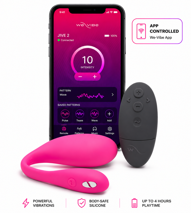 We-Vibe Jive 2 Electric Pink App Controlled Wearable G-Spot Vibrator