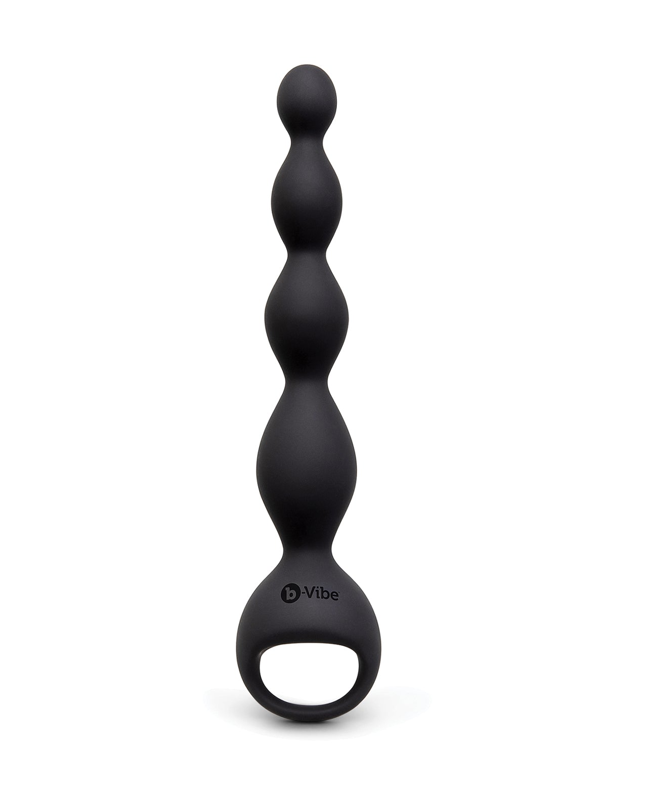 b-Vibe Black 6.5 Inch Vibrating Silicone Anal Beads