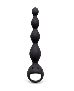 b-Vibe Black 6.5 Inch Vibrating Silicone Anal Beads