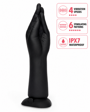 b-Vibe 10.5 Inch Vibrating Silicone Hand Fisting Dildo w/Suction Base