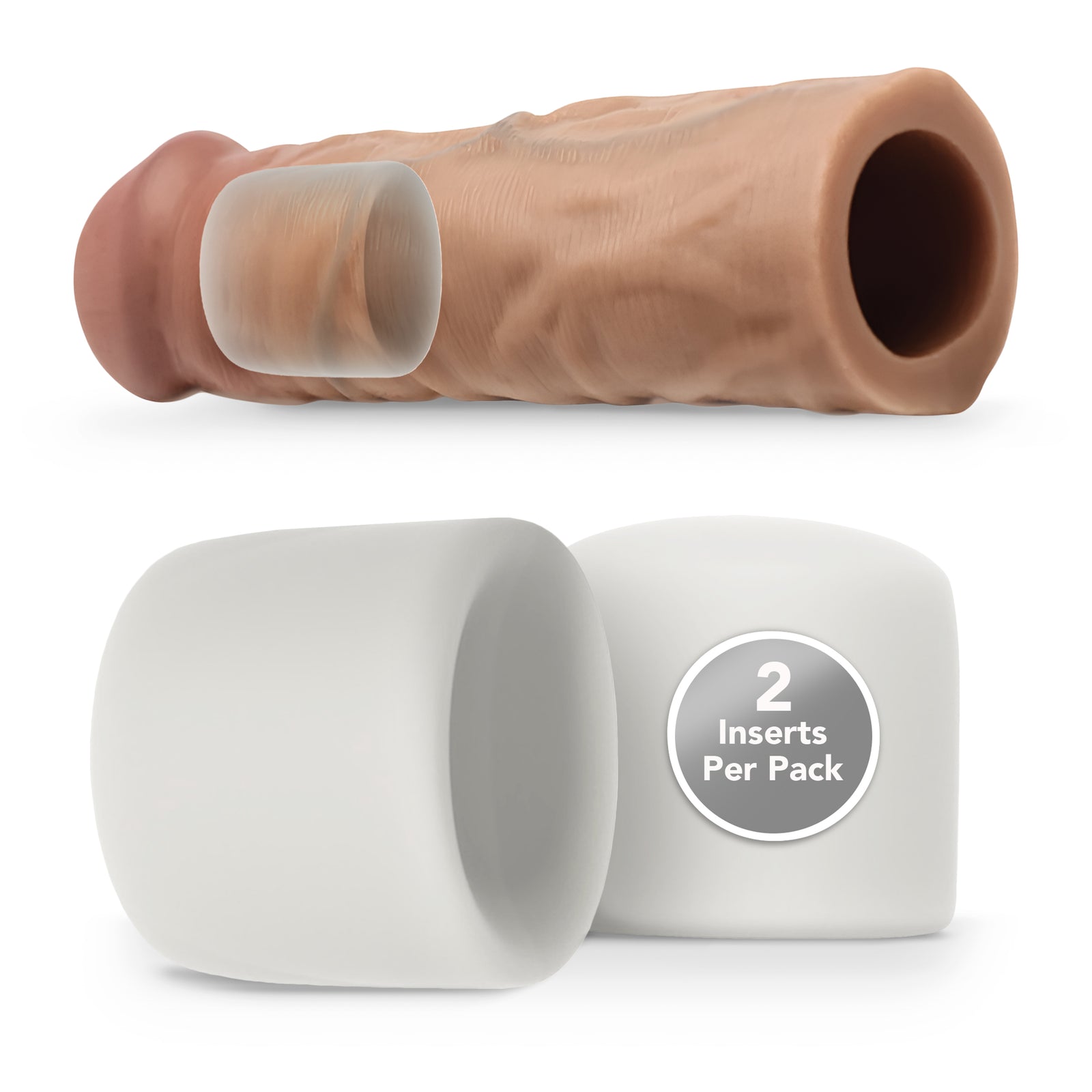 The Happy Wife® Platinum Silicone Plug Inserts (2-Pack)