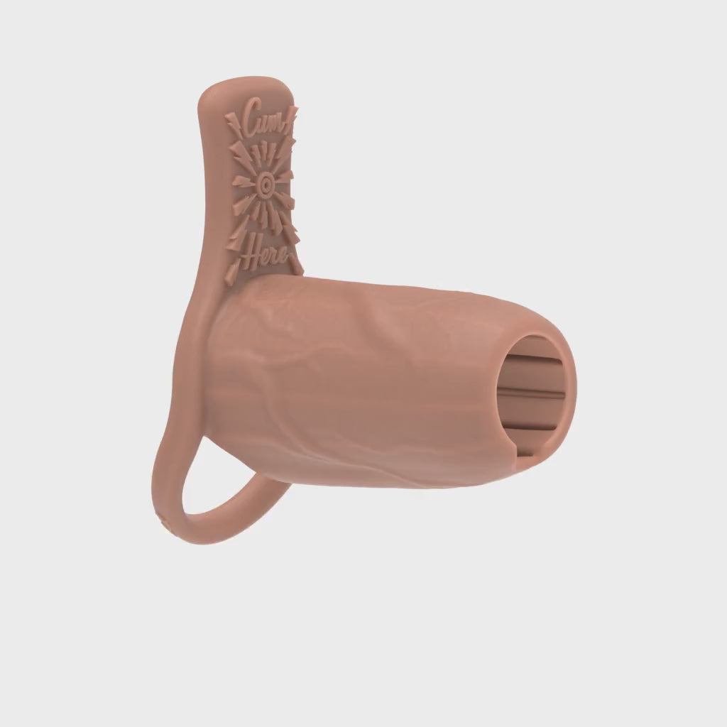 Pleasure Sleeves Core M – Girthy (50%) Open-Ended Penis Sleeve with ⚡️Cum Here⚡️ Grind Pad