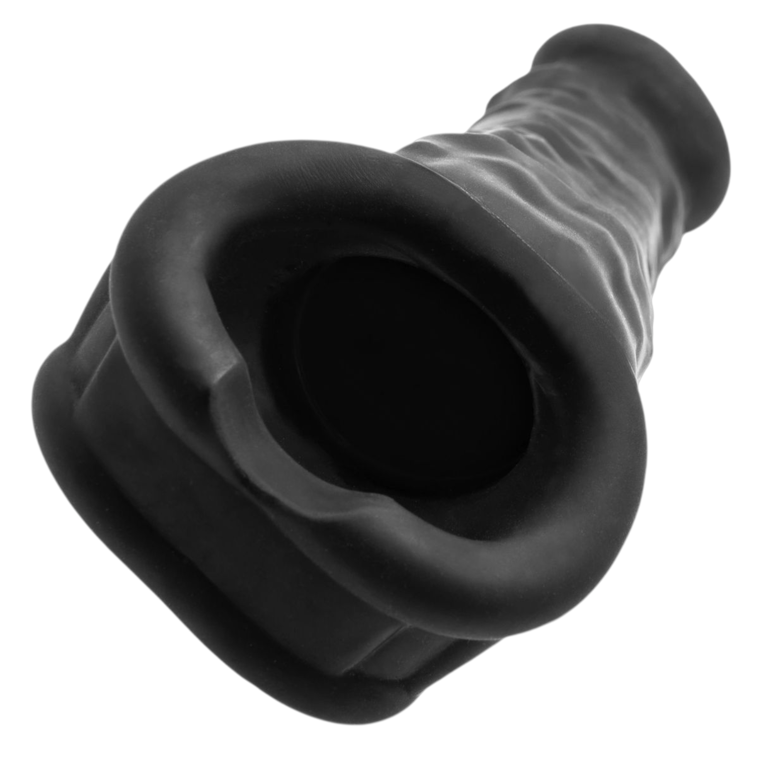 Oxballs Muscle Ripped Inner Ribbed Velvet-Smooth 9 Inch Cocksheath - Special Edition Black