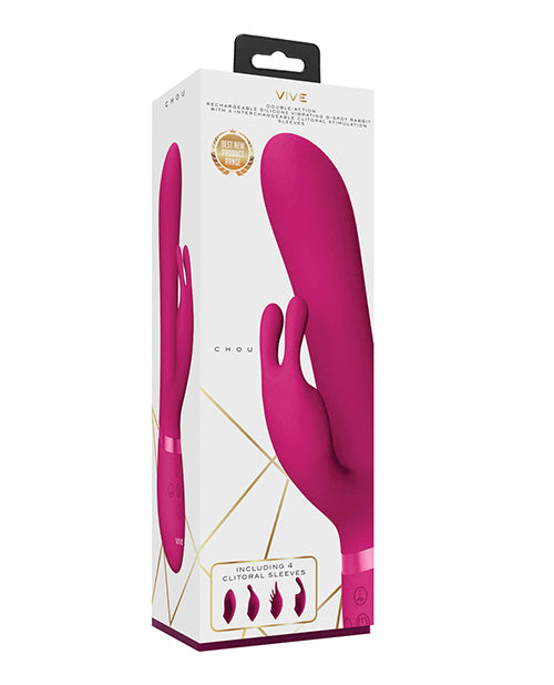 Shots Vive Chou G-spot Rabbit W/interchangeable Clitoral Attachments