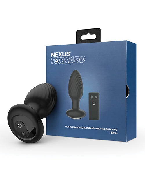 Nexus Tornado Rotating & Vibrating Butt Plug - Black