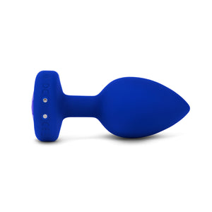 B-Vibe Vibrating Jewel Plug L/XL - Blue Sapphire
