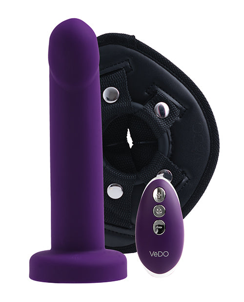 Vedo Strapped Rechargeable Vibrating 7 Inch Strap On