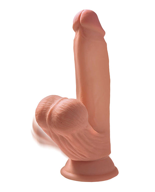 King Cock Plus 7 Inch Triple Density Dildo W/swinging Balls