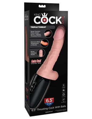 King Cock Thrusting Cock  6.5 Inch With Balls
