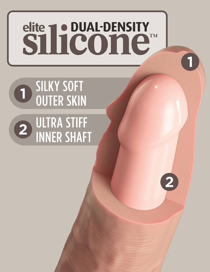 King Cock Elite 6 Inch Dual Density Silicone Cock
