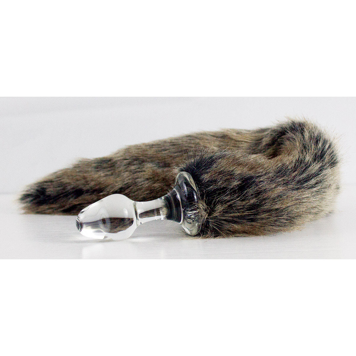 Crystal Delights Minx Tail Plug - Grey Wolf