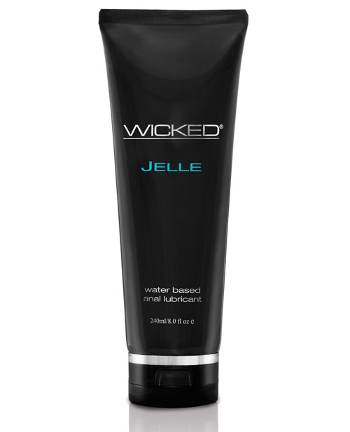 Wicked Sensual Care Jelle Waterbased Anal Lubricant - Fragrance Free 4 oz - 8 oz
