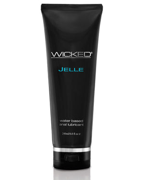 Wicked Sensual Care Jelle Waterbased Anal Lubricant - Fragrance Free 4 oz - 8 oz