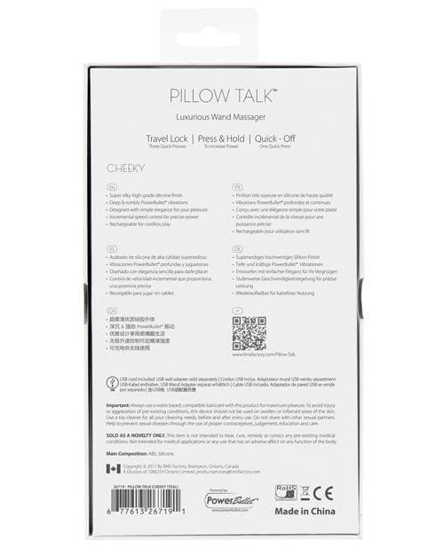 Pillow Talk Cheeky Rechargeable Wand Massager