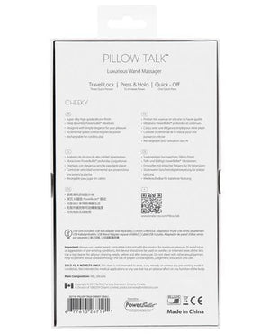 Pillow Talk Cheeky Rechargeable Wand Massager