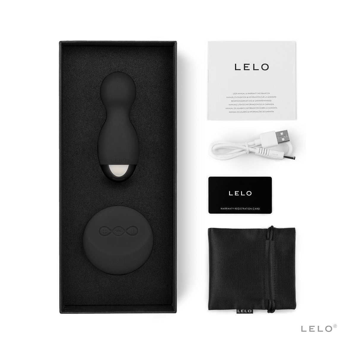 LELO Hula Vibrating G Spot Beads In Black